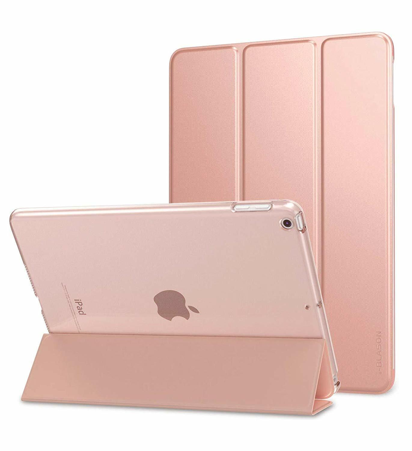 For iPad 10.2″ iPad 7th/8th/9th Gen i-Blason Trifold Stand Case Translucent Back
