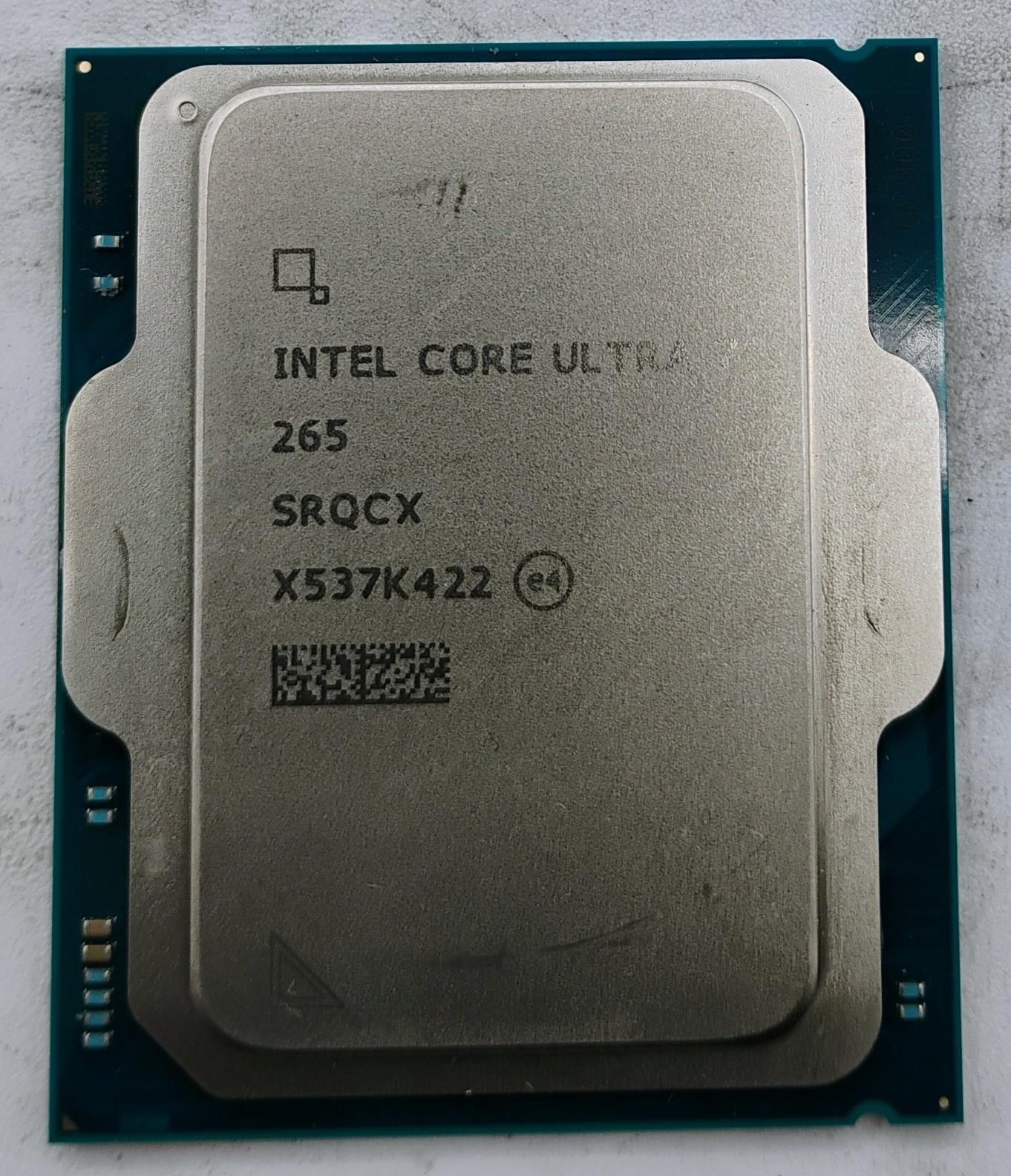 INTEL CORE ULTRA 7 265 SRQCX 1.80GHz (5.30GHz W/ TURBO) LGA1851 CPU #165726#