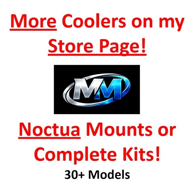 LSI 9300-16i SAS HBA 80/90/92mm Noctua Fan Mount Cooling Shroud Cooler Kit