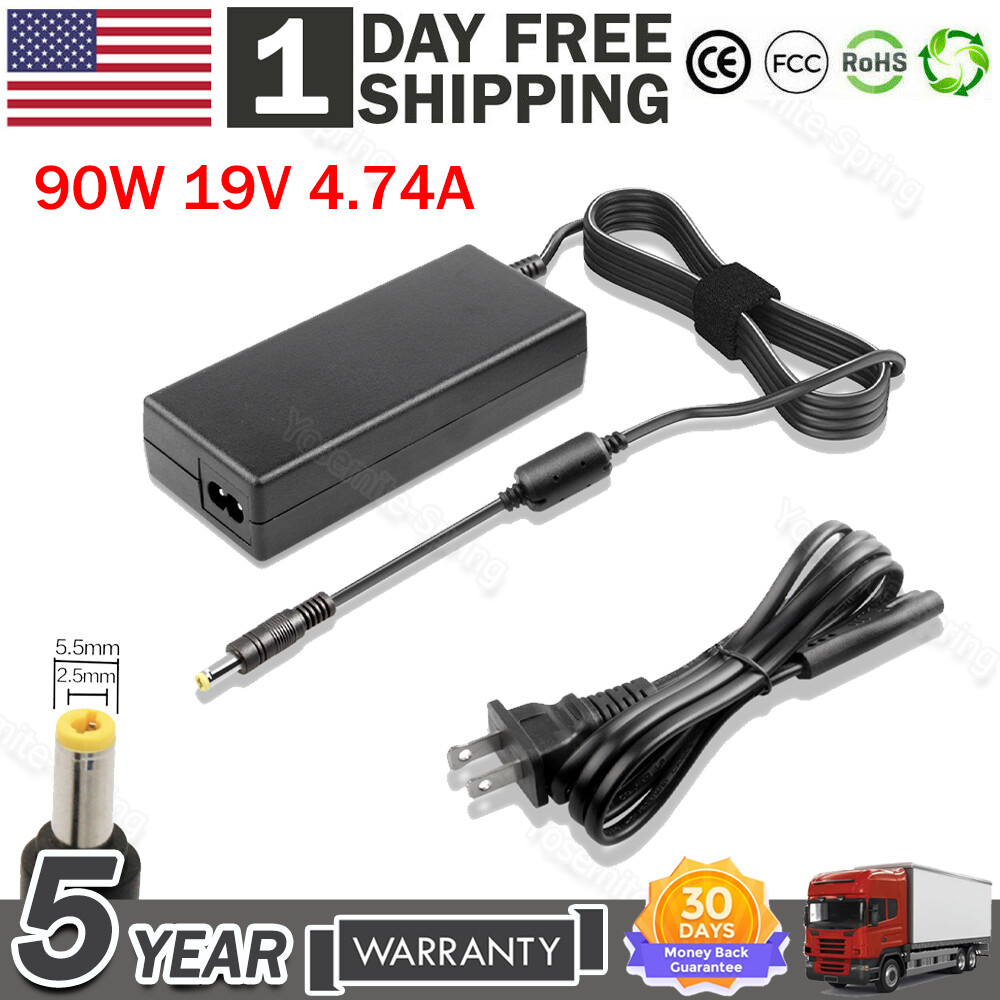 45W/65W/90W/180W AC Power Adapter Charger For ACER ASUS HP Toshiba Laptop 5.5mm