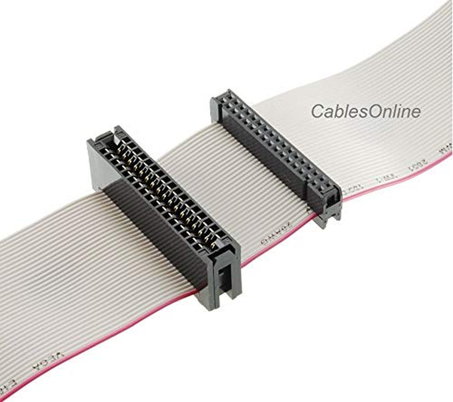 Cablesonline 24-Inch Universal Floppy Drive Ribbon Cable for 3.5 or 5.25In Drive