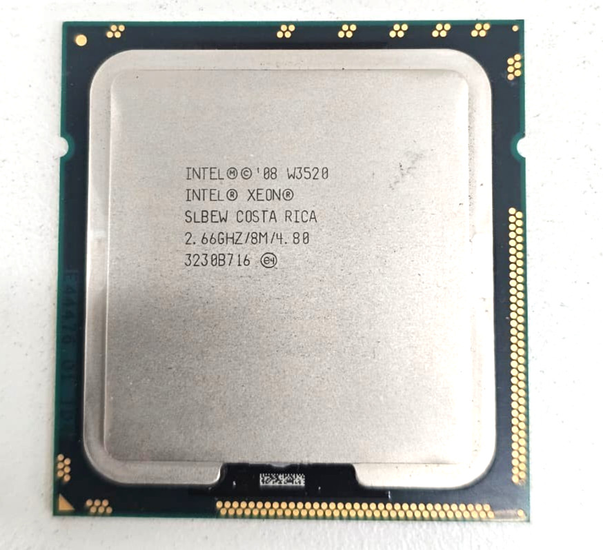 Intel Xeon 08 W3520 Processor 2.66GHz/8M/4.80 SLBEW COSTA RICA 3230B716 Tested.