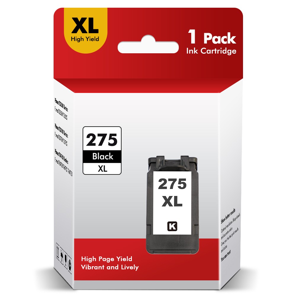 PG-275XL Black Ink Cartridge for Canon 275 Black Ink Pixma TS3722 TS3522 TR4722