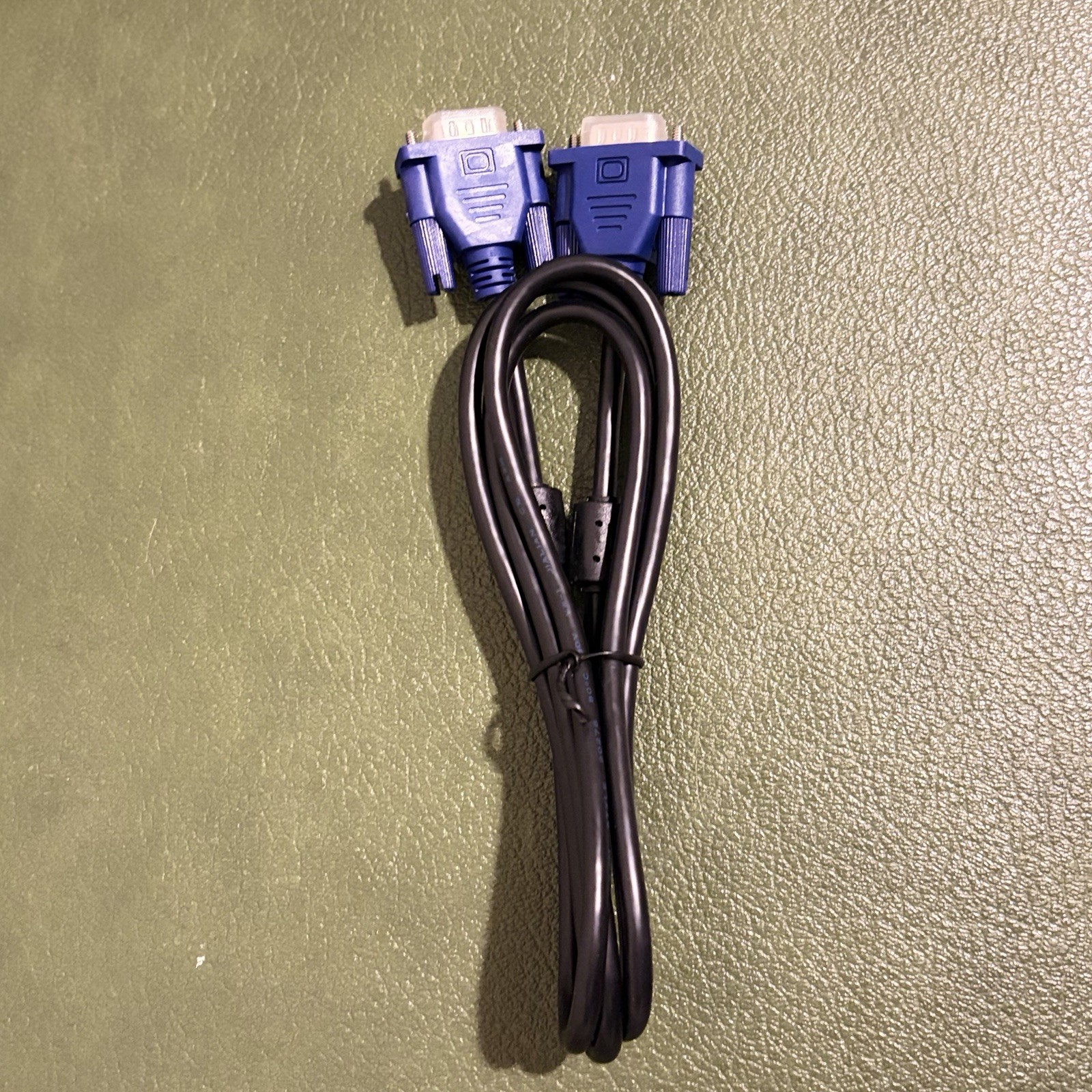 VGA/SVGA D-Sub Male to Male Monitor Cable Black Blue