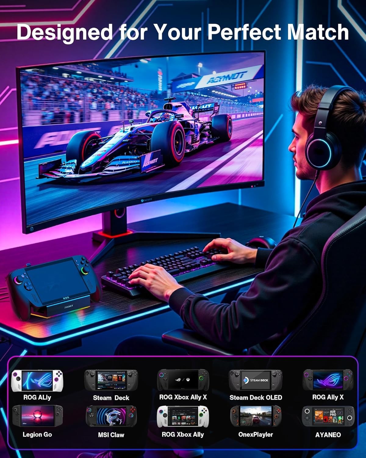 Ultimate 14-in-1 RGB Docking Station for Gaming Consoles