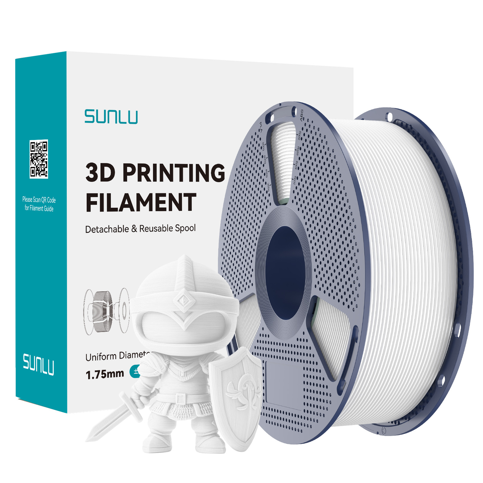 【BUY 10 Pay For 6】SUNLU PLA+ 3D Printer Filament PLA PLUS Toughness 1KG Spool