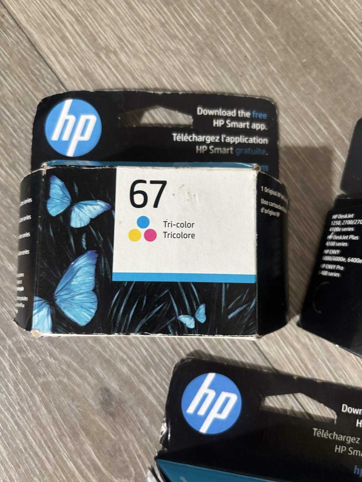 1x HP 67XL Ink Cartridge Black 3YM57AN & 2x Tri-Color 3YM58AN SEALED EXP. 2023
