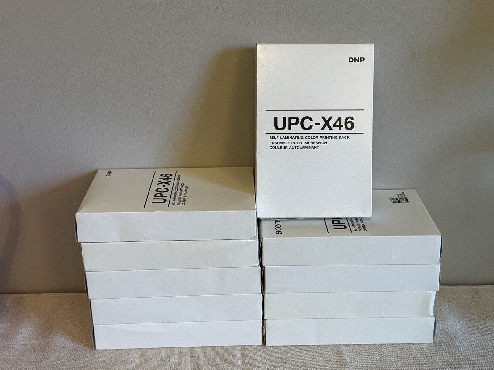 DNP 10UPC-X46 Self-Laminating Color Paper Packs- Sony Printing- New Case Of 10