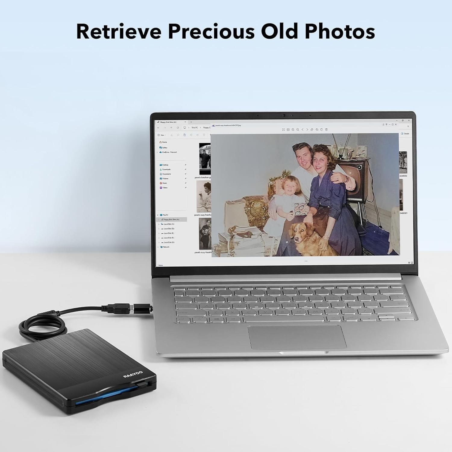 Portable 3.5 Inch USB Floppy Disc Drive – Lightweight & Dust Resistant Design