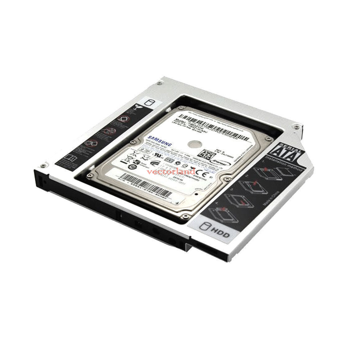 2nd 9.5mm SATA To SATA HDD Hard Drive Caddy for IBM Lenovo Thinkpad T400、T500