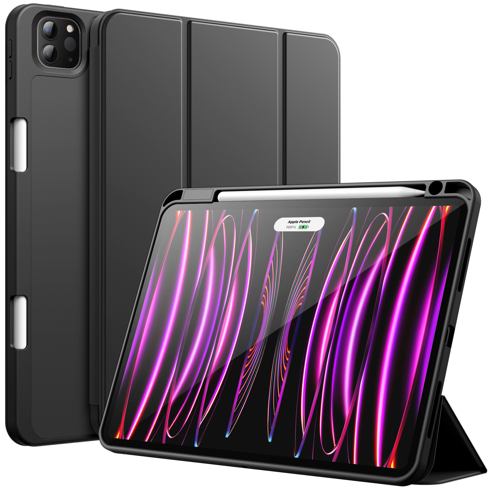 JETech Case for iPad Pro 11-Inch 2022/2021/2020 Model with Pencil Holder Slim