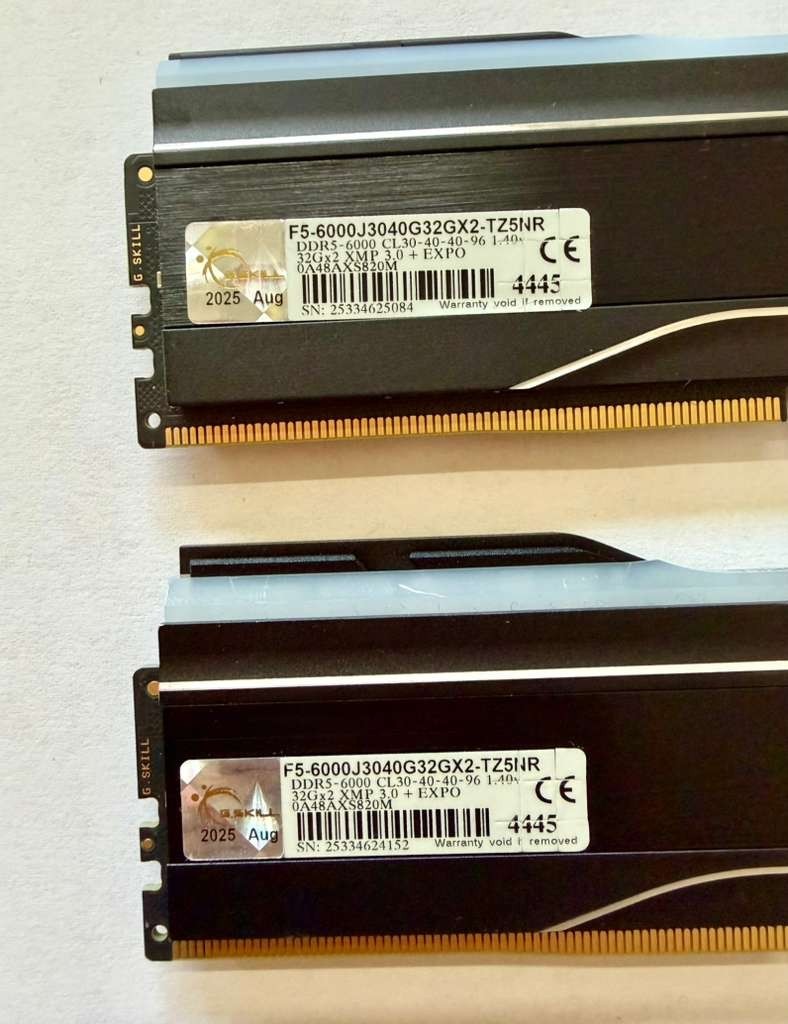 G.SKILL Trident Z5 Neo RGB 64GB (2x32GB) DDR5 6000MT/s CL30 AMD EXPO RAM