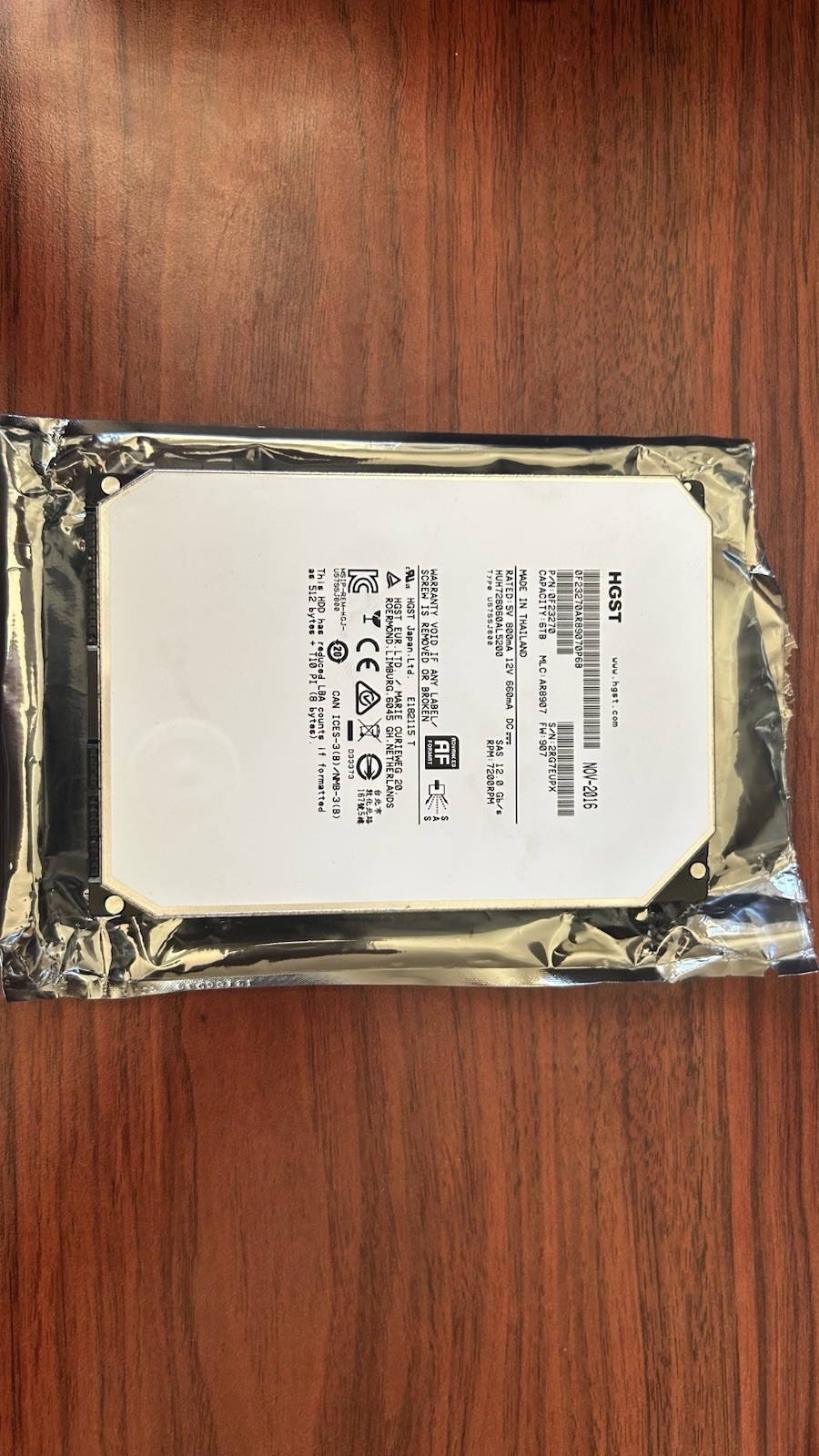 Brand New 👀 HGST 6TB 3.5″ SAS 7200RPM HHD