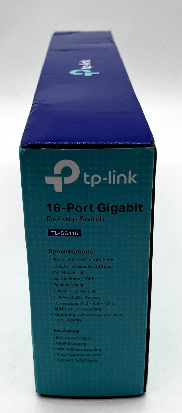 TP-Link Plug And Play 16-Port Gigabit Desktop Switch Model TL-SG116 Brand New