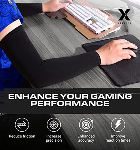 Gaming Sleeve for PC Gamers – Gaming Arm Sleeve for E-Sports, Mobile & Black