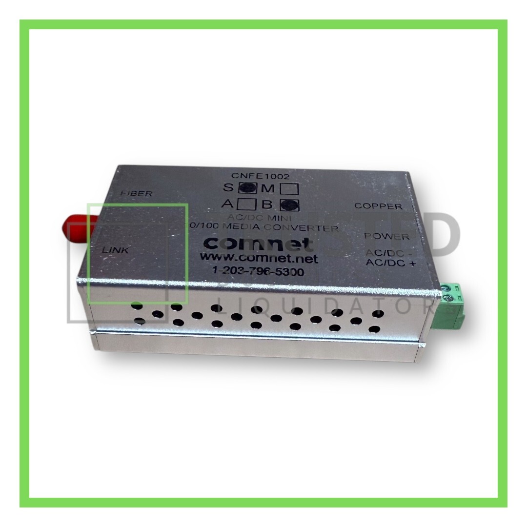 ComNet CNFE1002SAC1B-M 10/100 Mbps Ethernet Media Converter, Single-Mode Fiber