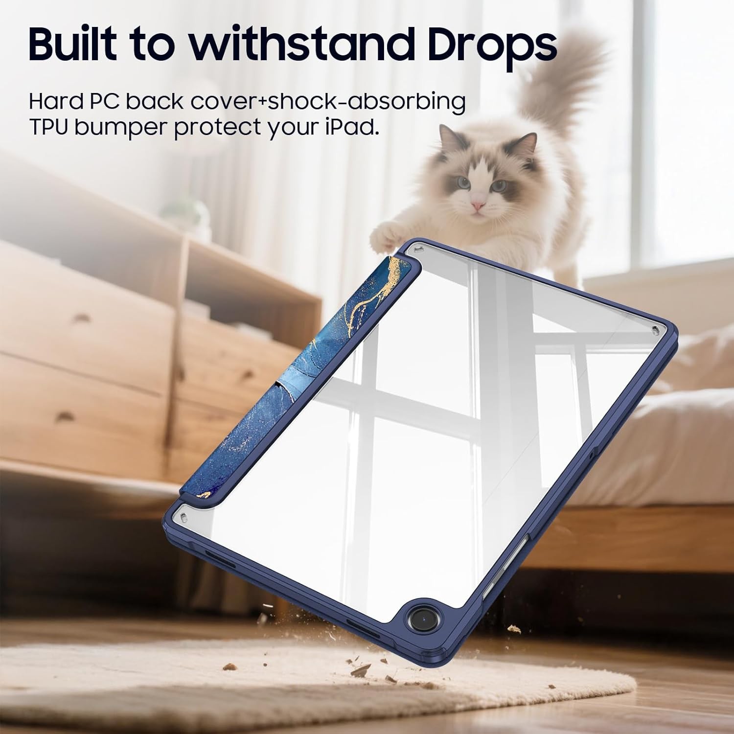 Hybrid Slim Case for Samsung Galaxy Tab A11+ Plus 2025/A9+ Plus Clear Back Shell