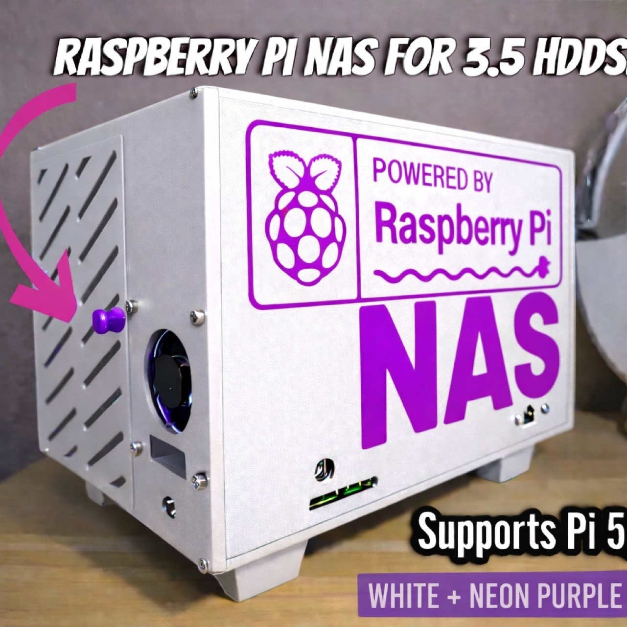 Raspberry pi 5 & pi 3 pi 4 NAS case
