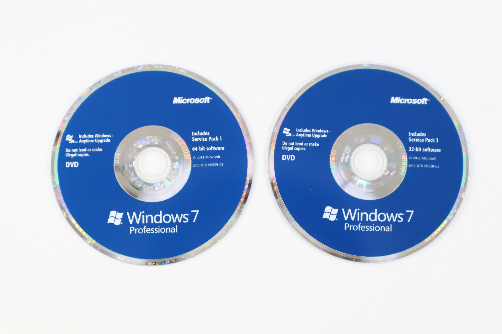 Microsoft Windows 7 Professional Full Retail Version 32 bit & 64 bit W/ Key