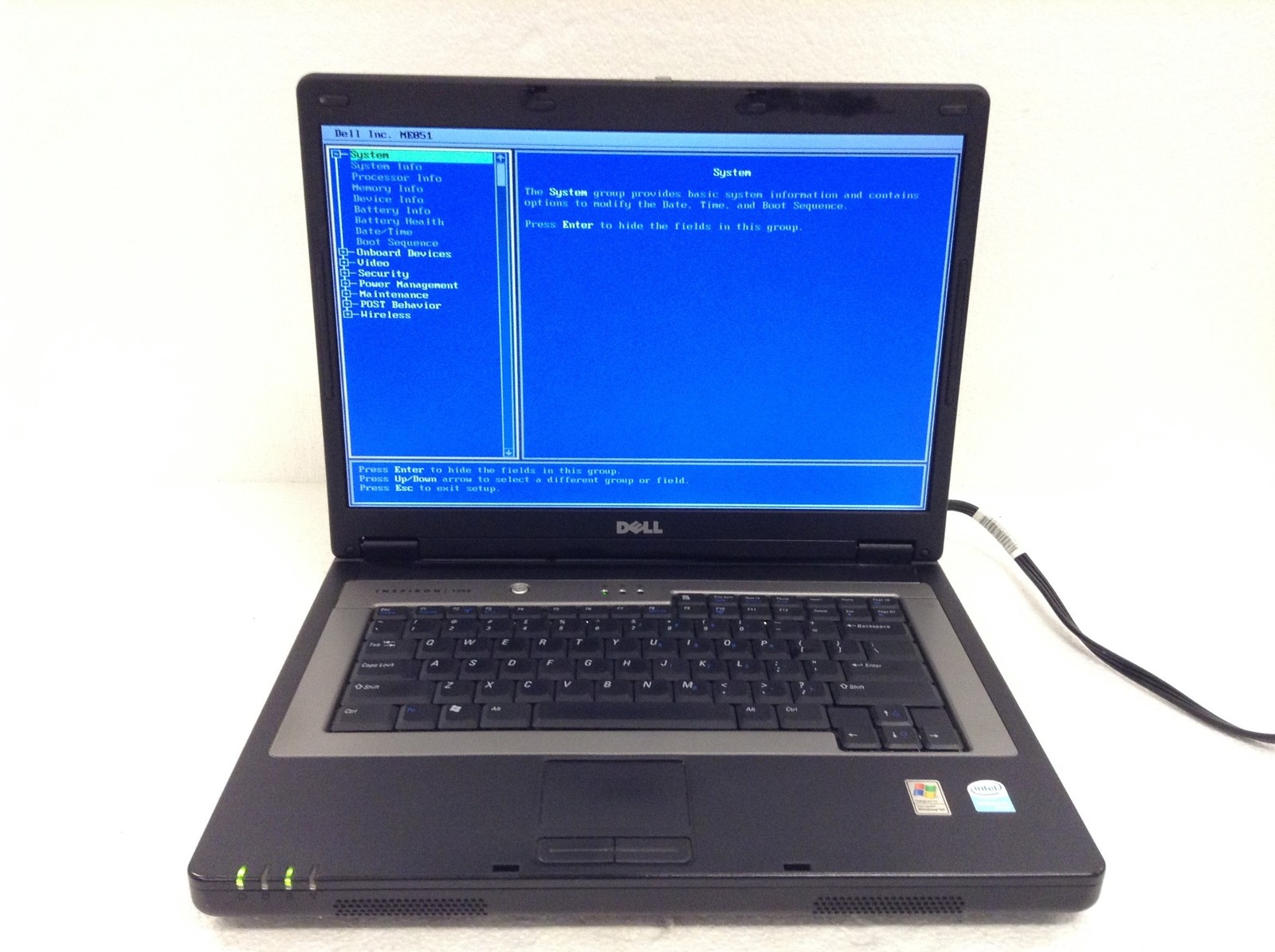 Dell Inspiron 1300 Laptop 15.4″ Celeron M 1.40GHz 1GB Wifi, No HDD, FREE SHIP