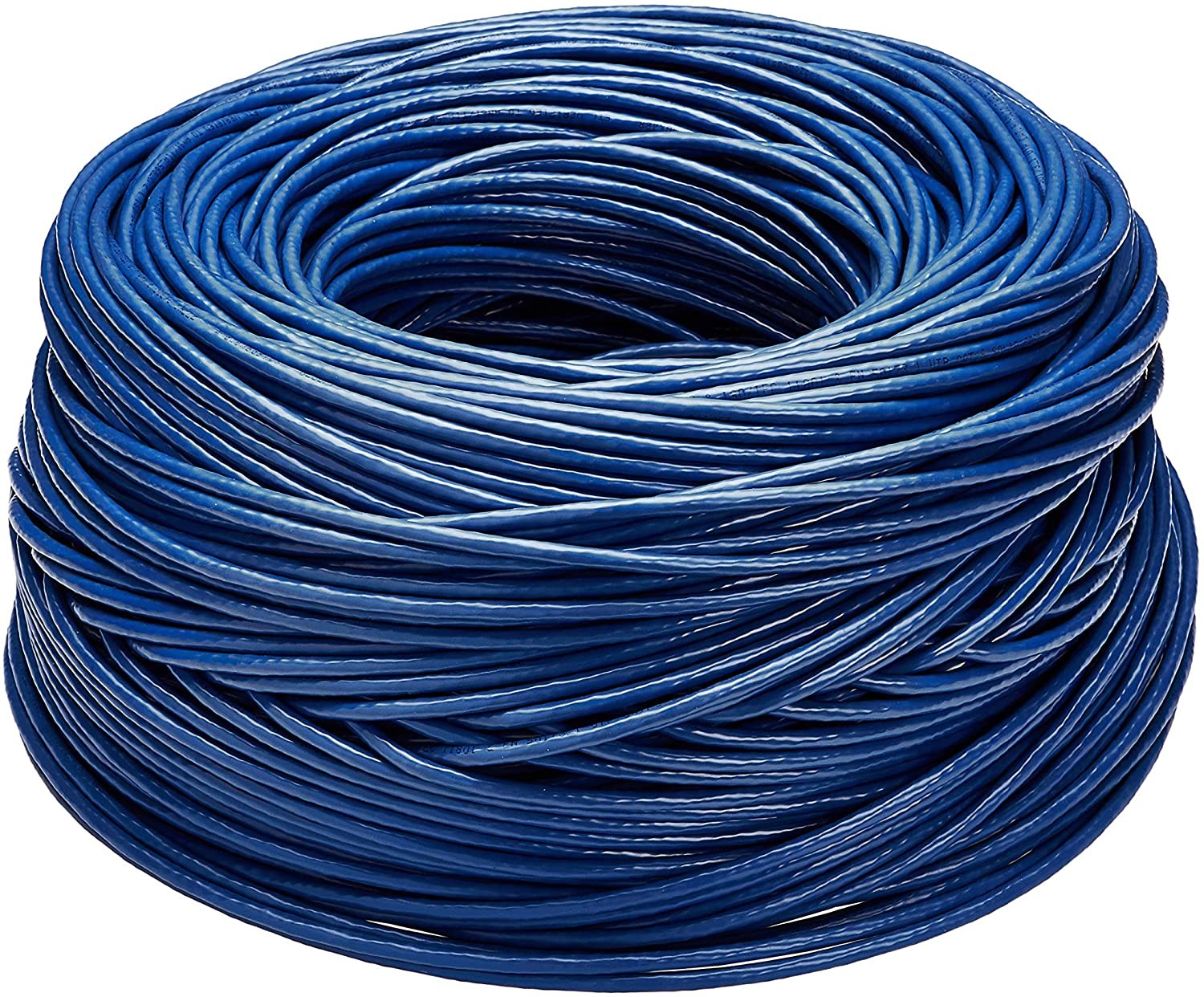 500′ Cat6 Ethernet Blue Bulk Network Cable 23AWG 600Mhz UL Bare Solid Copper