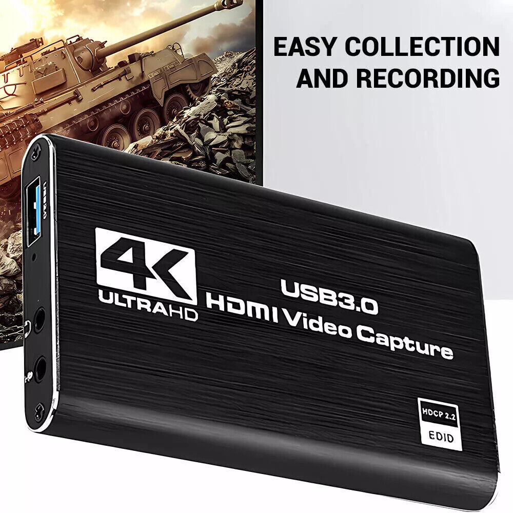 USB 3.0 4K Audio Video Capture Card HDMI Video Capture Device Full HD Recording