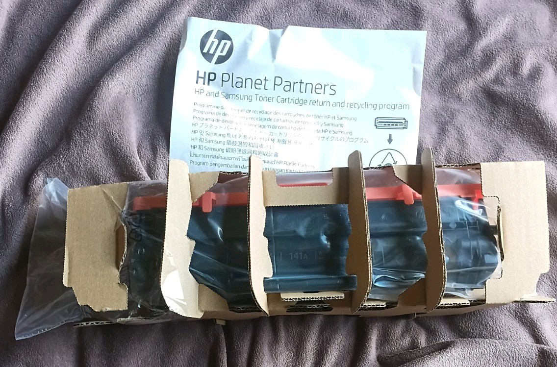 HP 141A OEM Black Toner W1410A Genuine New Open Box Sealed Cartridge