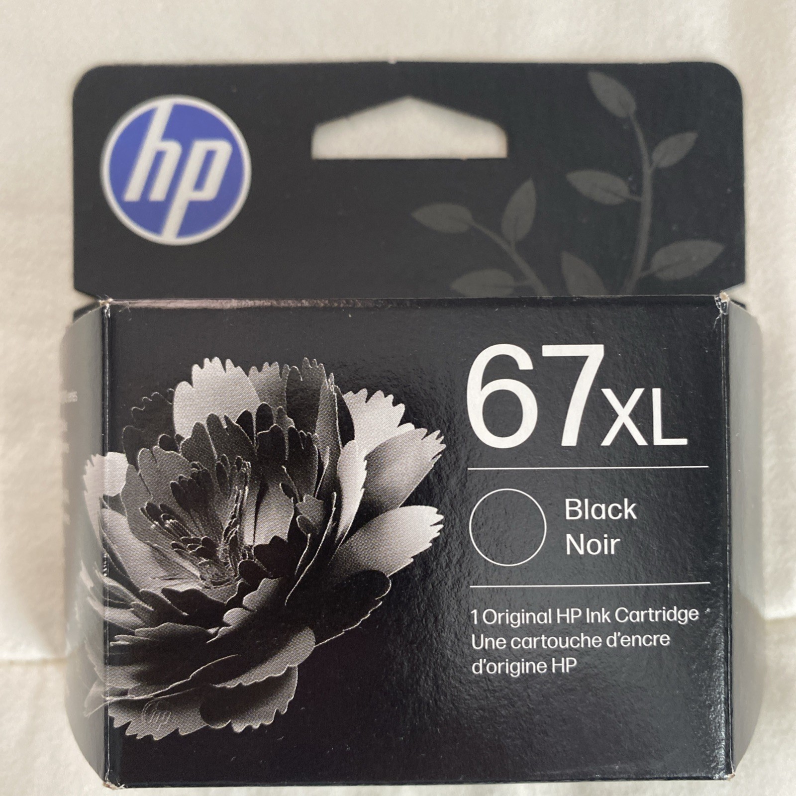 HP 67XL High Yield Black Ink Cartridge Original Genuine OEM New Sealed Exp. 2023