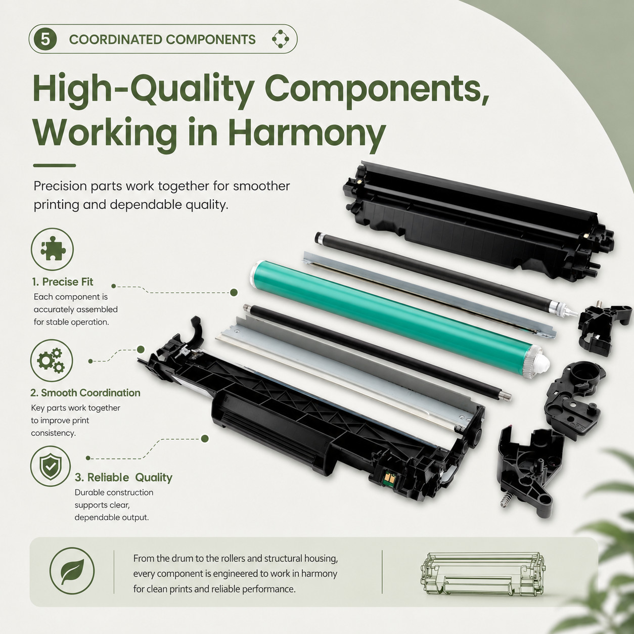 8PK B2360 M11XH Black 8,500Pages Toner Cartridge New Chip Replace for Dell B2360