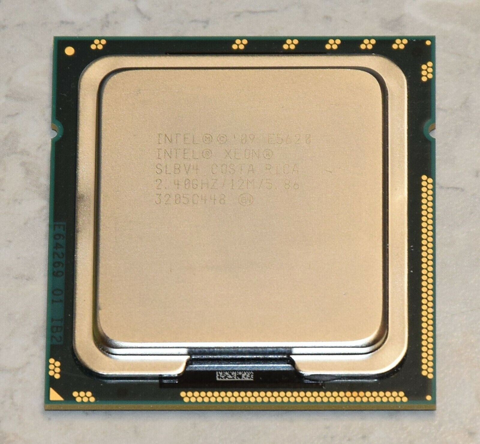 Used Intel Xeon E5620 2.4GHz 4C/8T 12MB Cache LGA1366 Server CPU Processor