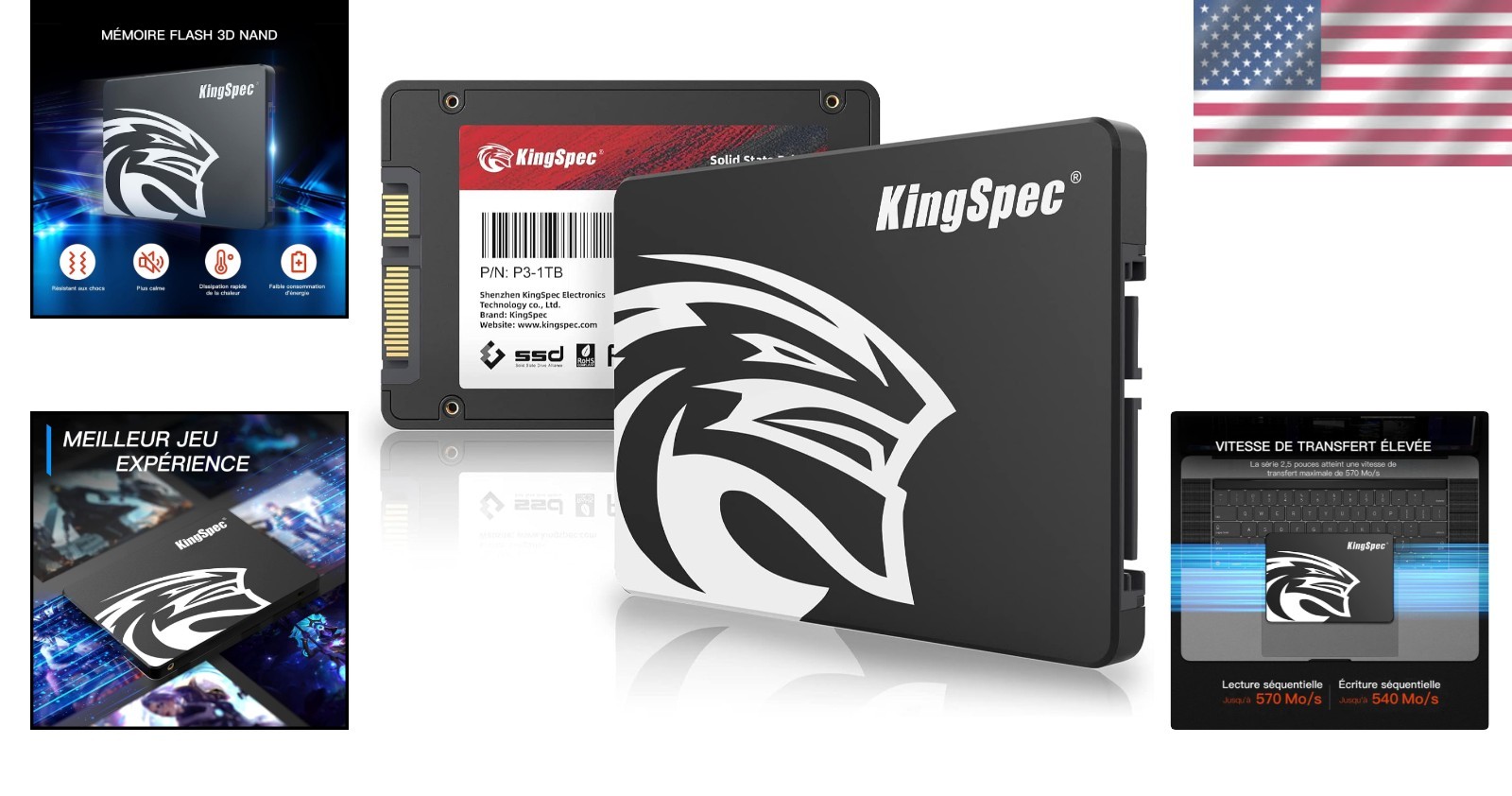 1TB 2.5-Inch Internal SSD – Enhanced Performance with 560MB/s Data Transfer Rate