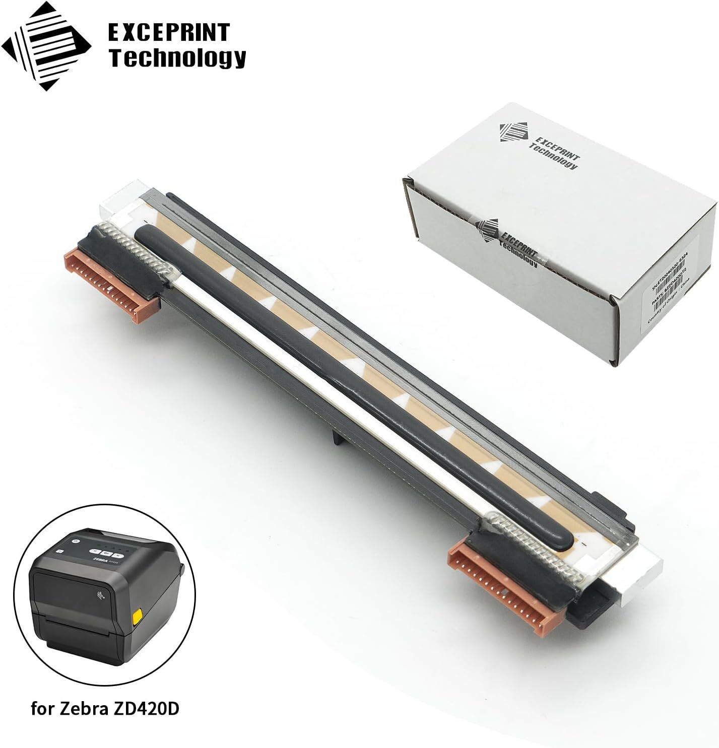 New Printhead for Zebra ZD420D ZD620D ZD621D Printer 203dpi Part P1080383-415