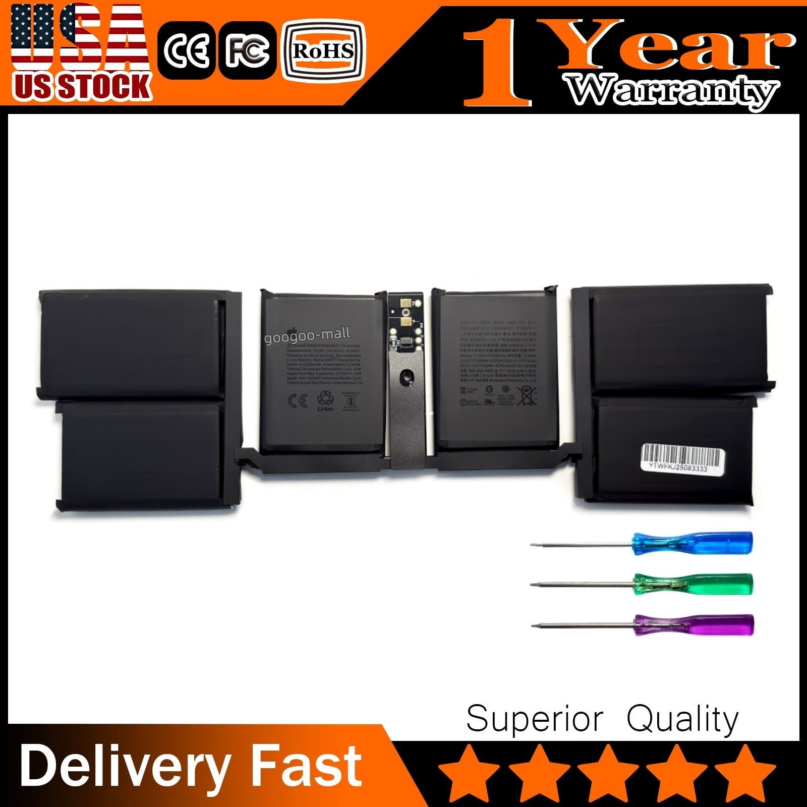 New Genuine A2977 Battery For Apple MacBook Pro 14″ A2992 2023 M3 Pro Chip