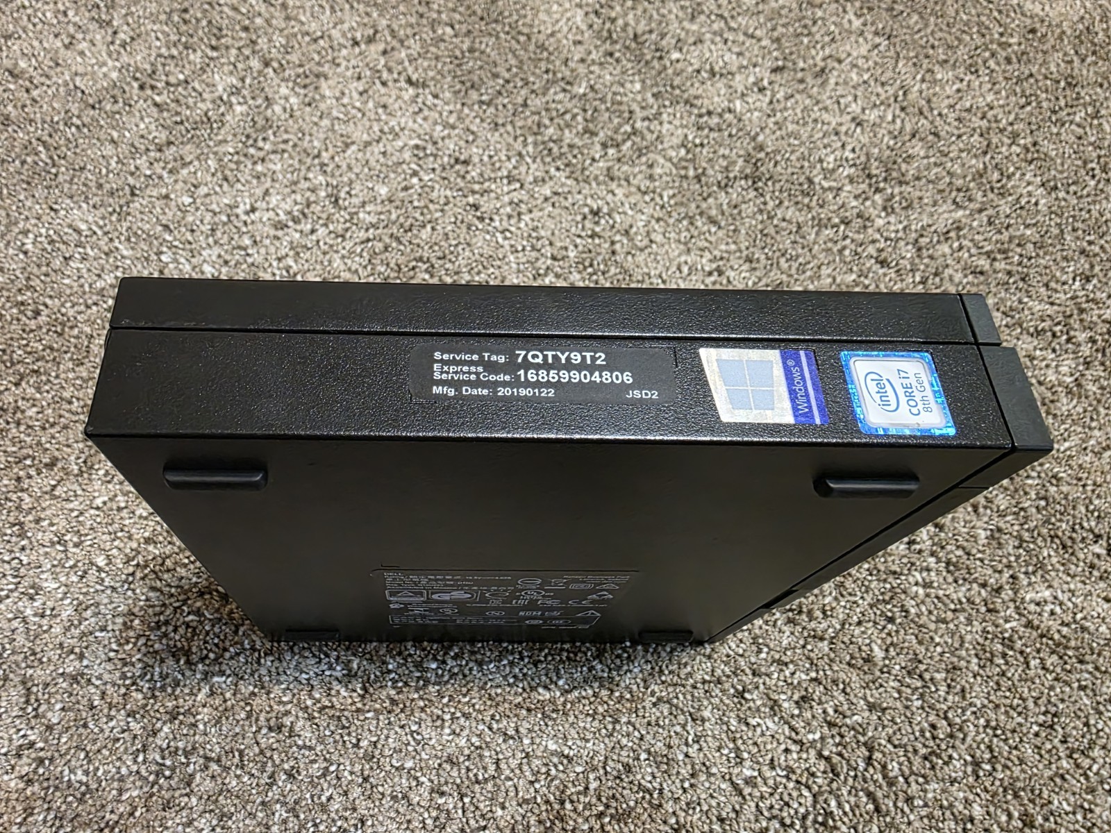 Dell OptiPlex 5060 Micro Desktop i7-8700T 24GB RAM 512GB Black