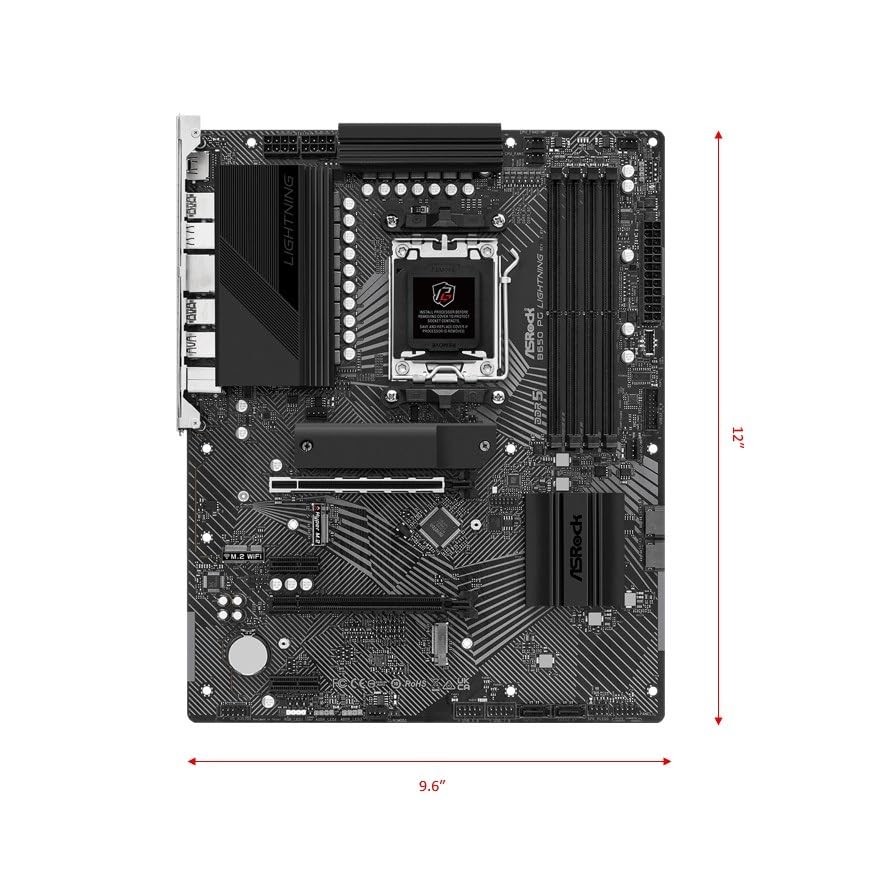 ASRock B650 PG Lightning AMD Ryzen 7000 Series Processors Motherboard