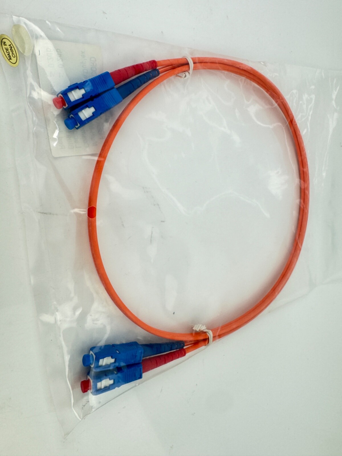x(12) Fiber Optic Patch Cord Multi-Mode, 62.5/125 um, Duplex Connector SC-SC 1m