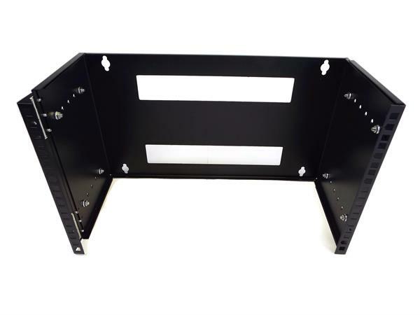 CNAweb 6U 19-Inch Hinged Extendable Network Wall Mount Equipment Rack Bracket
