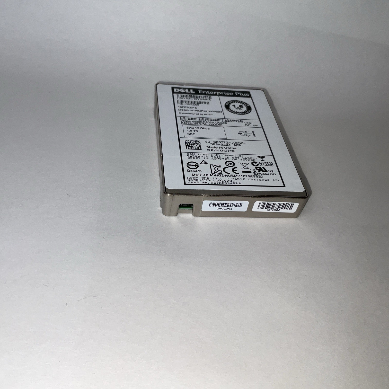 1.6TB DELL Enterprise Plus SSD 98% Or Higher SAS 12Gb/s 2.5″ DGTT2 Drive