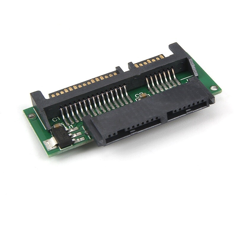 1.8 Inch Micro SATA HDD SSD 3.3V to 2.5 Inch 22PIN SATA 5V Adapter