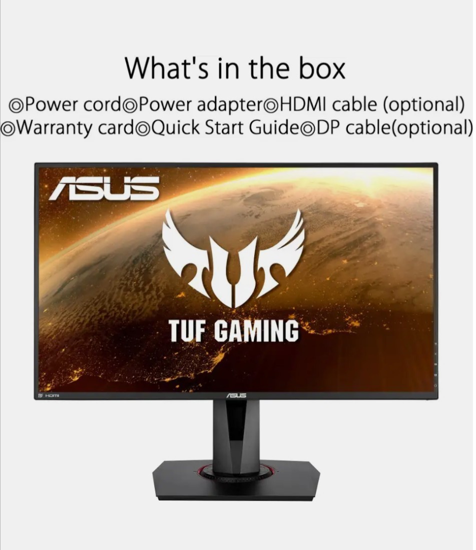 ASUS TUF Gaming Monitor VG279QR 27″ IPS FHD 165Hz G-Sync w/Ergonomics Stand NEW