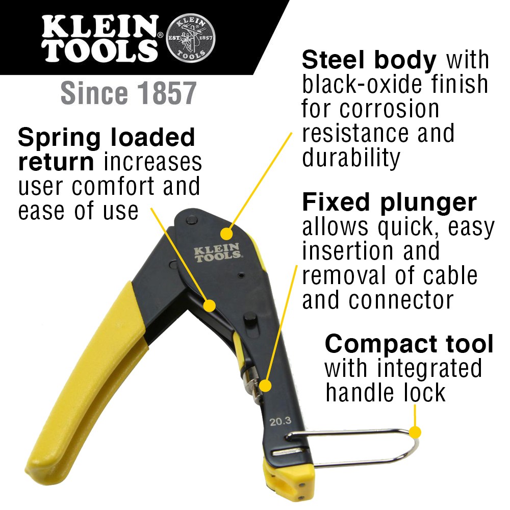 Klein VDV026-211 Coax Cable Installation Kit with Zipper Pouch (NEW SEALED)