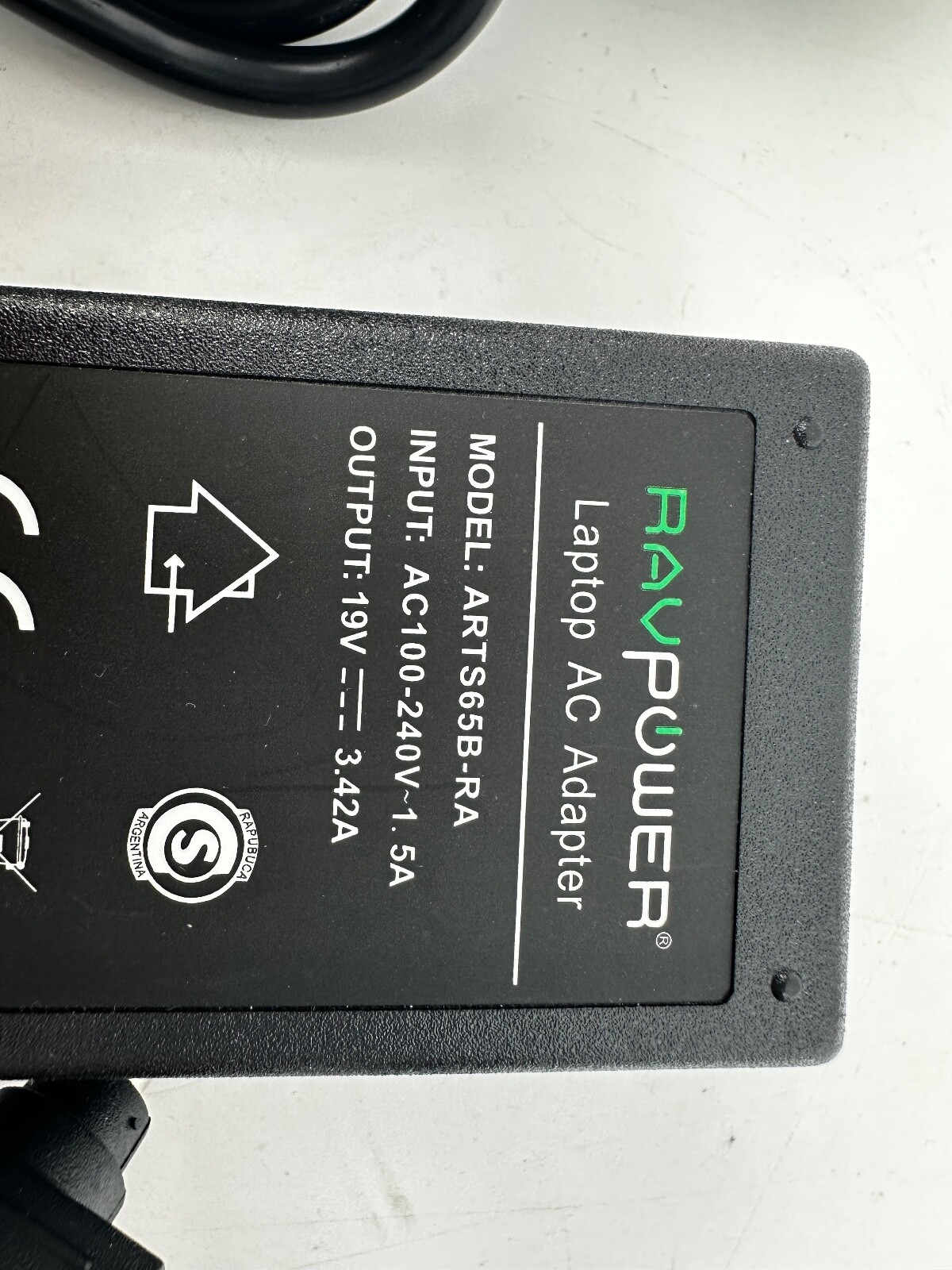 RavPower AC Adapter ARTS65B-RA AC100-240V 1.5A