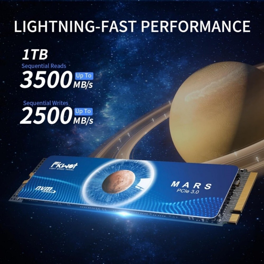 Fikwot FX550 M.2 NVMe SSD 1TB 2TB 4TB SSD TLC PCIe Gen3x4 Internal Hard Drive US