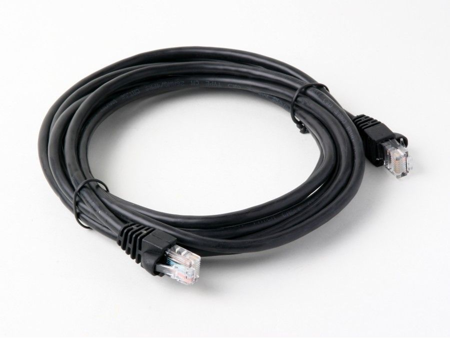 10 ft CAT5e 26 AWG RJ45 UTP Network LAN Patch Ethernet Cable Snagless Cord Black