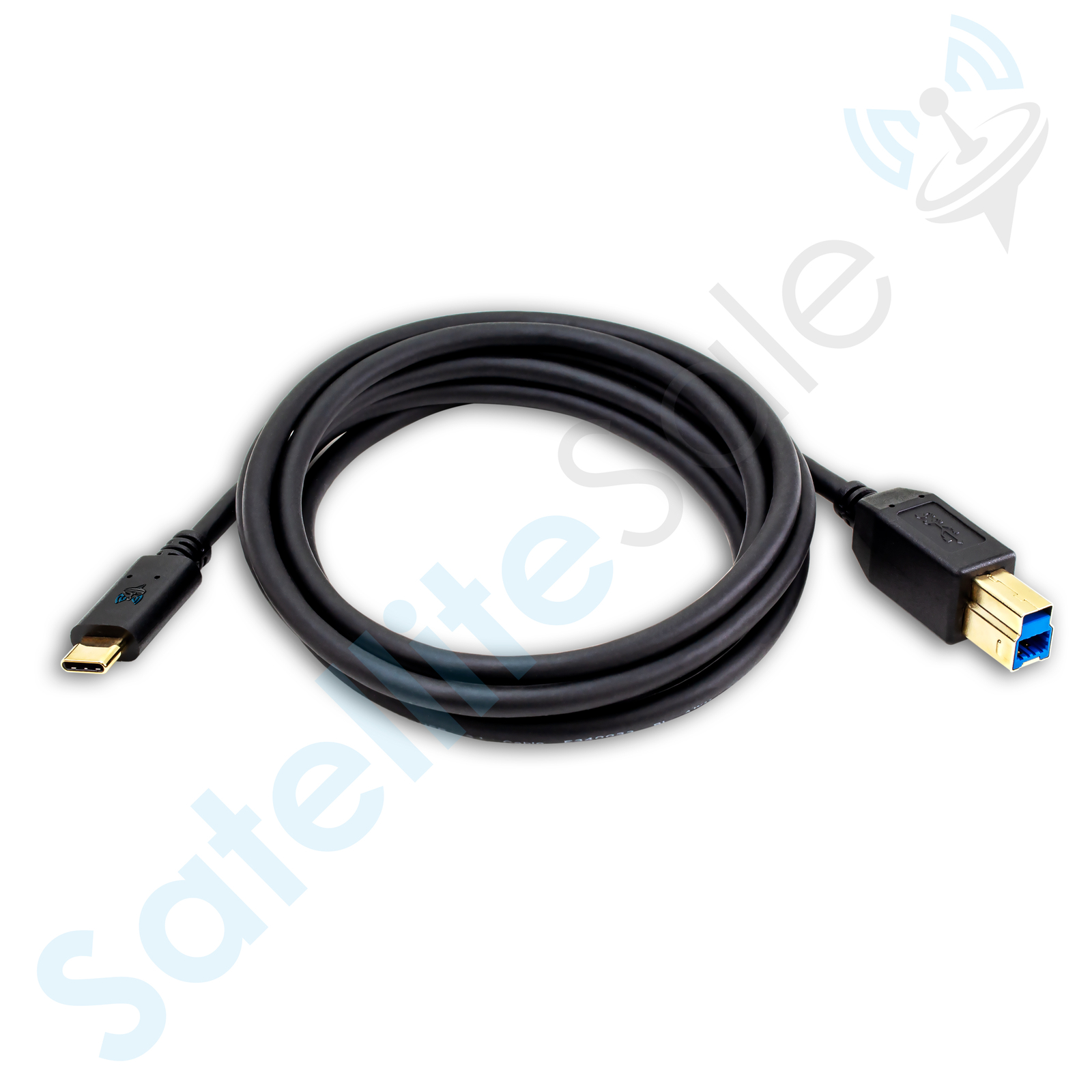 SatelliteSale USB Type C to Type C or Type B Cable Data Male to Male (6 feet)