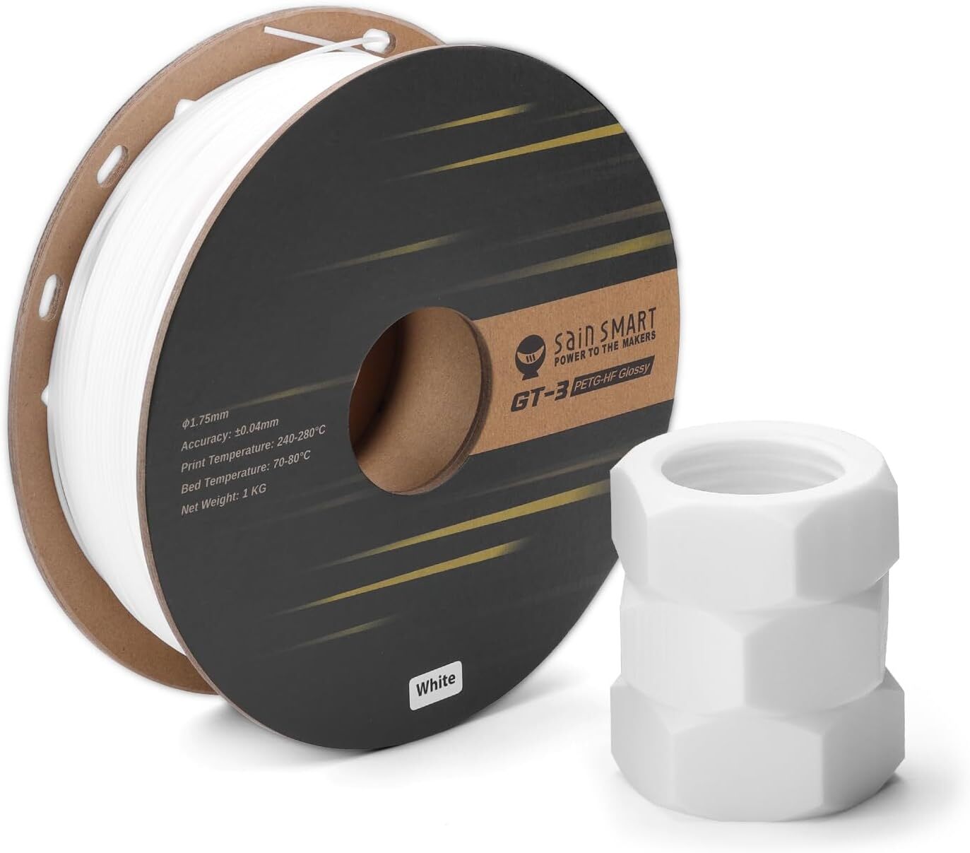SainSmart Hyper Speed PETG Filament 1.75mm, Glossy High Toughness PETG