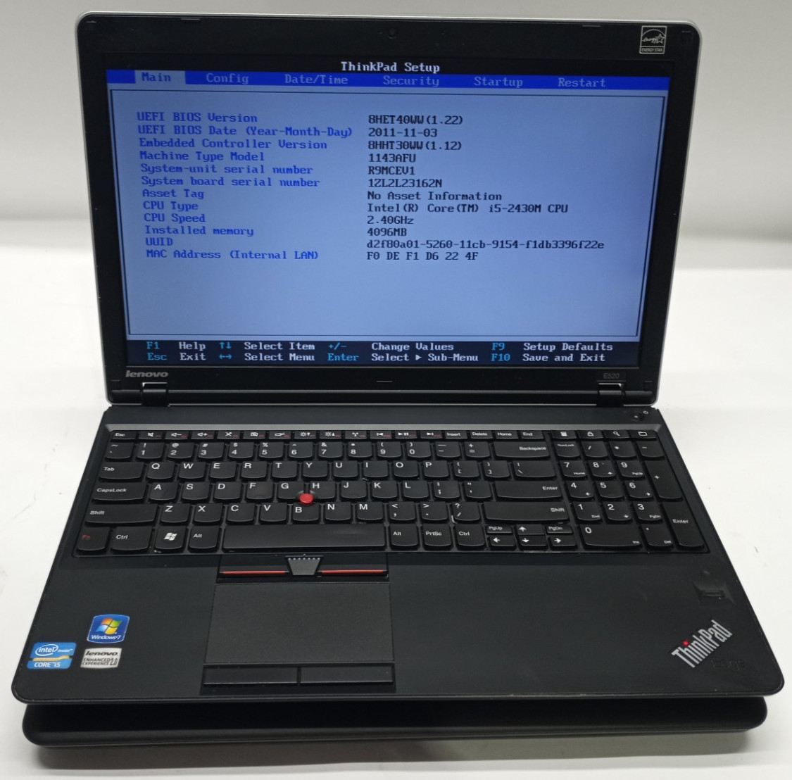 Lot of 2 Lenovo ThinkPad E520/E550 i5-2nd&5th Gen@2.20 4GB RAM No HDD/OS MC580!