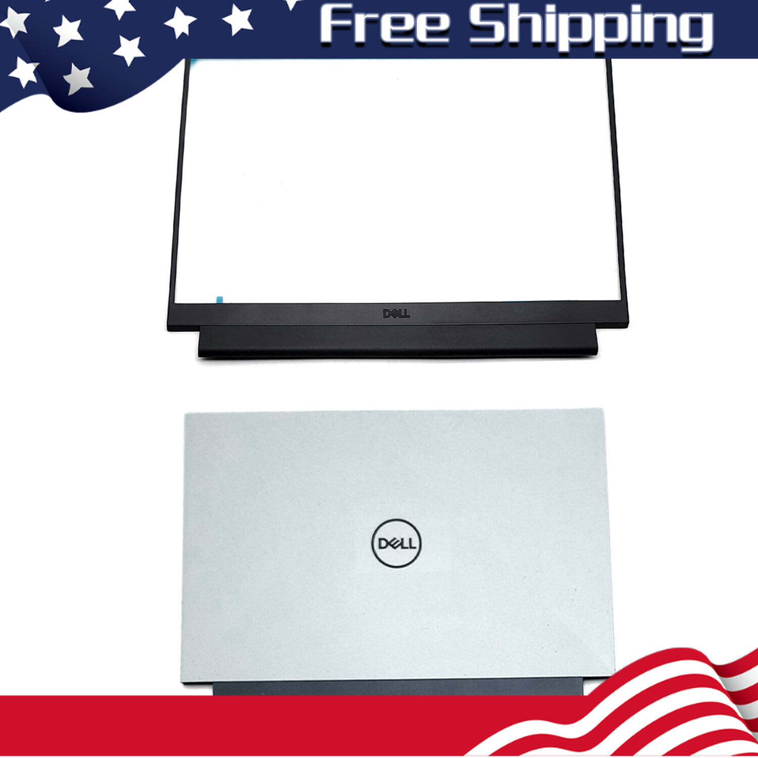 0W9XD4 W9XD4 For Dell G15 5510 5511 5515 Top Case Back Cover Lid+ Bezel White US