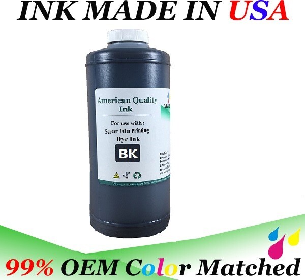 BULK INK SCREEN PRINTING FOR FILM BLACK DYE INK FOR UV BLOCKING 1 liter