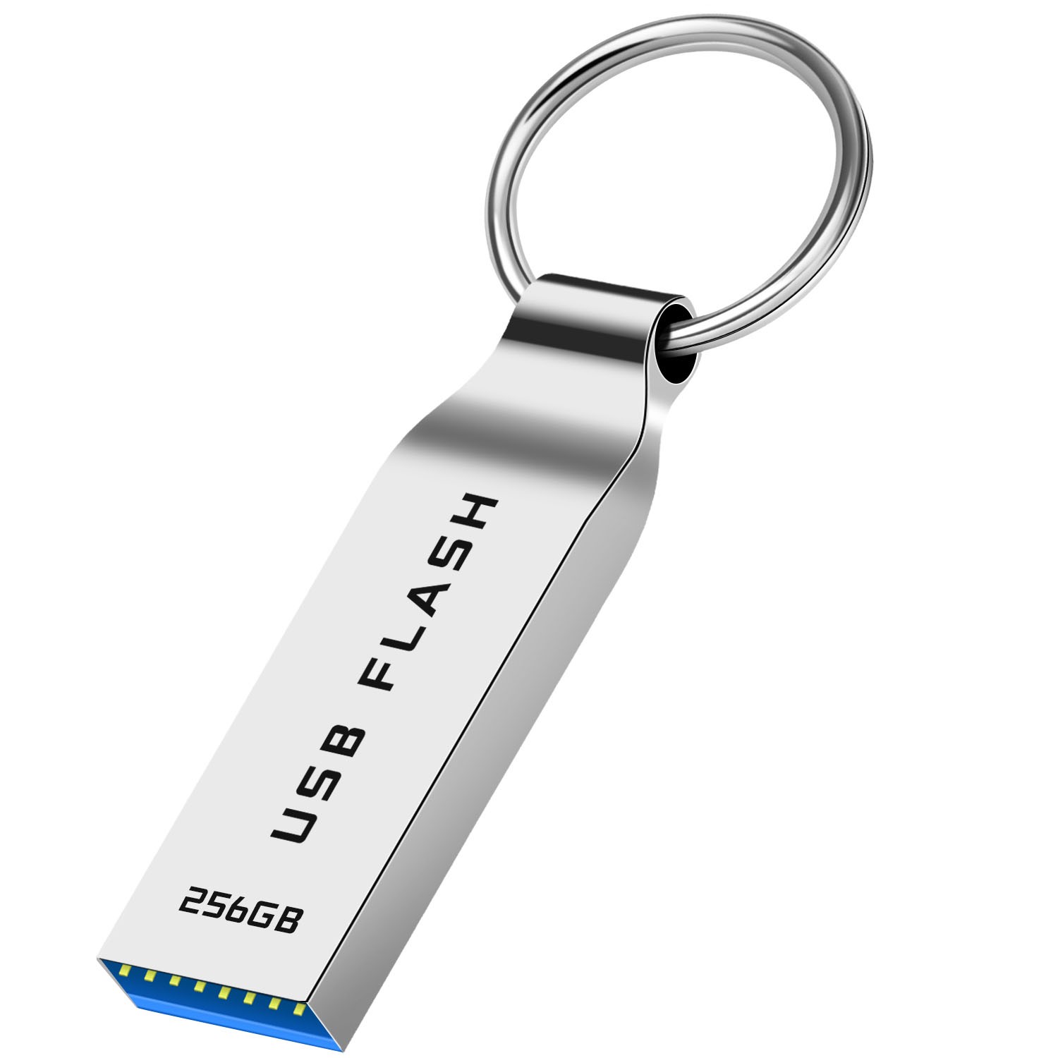 USB Flash Drive 256GB Memory Stick Thumb Drive Pen Drive with Keychain Data Stor